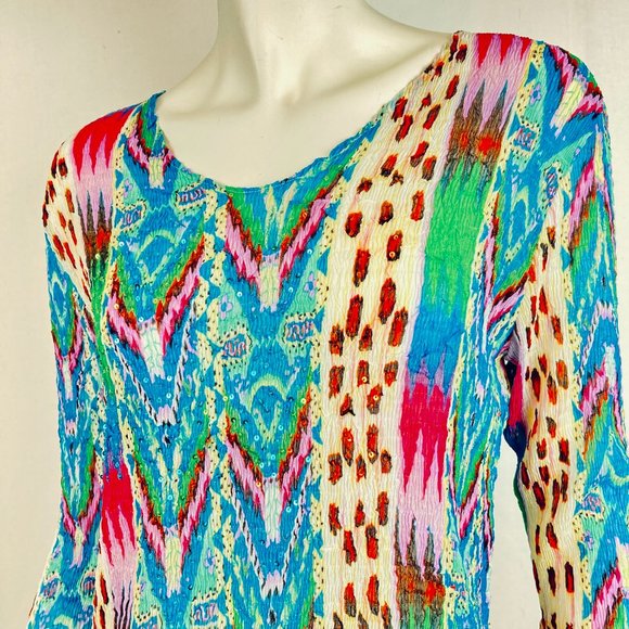 Alberto Makali Sequined Crinkle Stretchy Top - Picture 4 of 14
